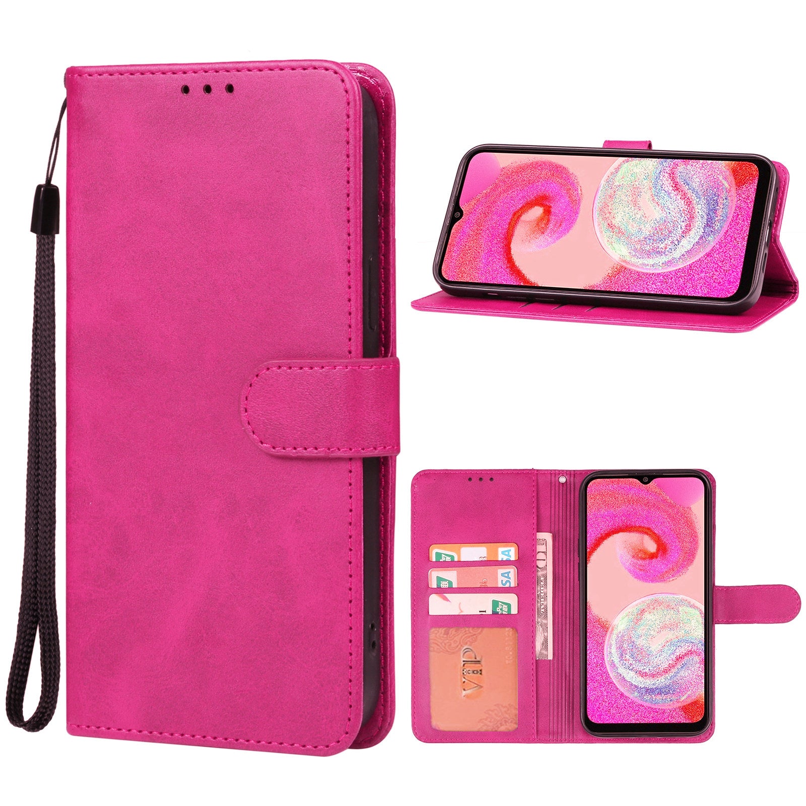 Leather Folio Wallet Case for Samsung Galaxy A16 Leather Folio Wallet Case for Samsung Galaxy A16